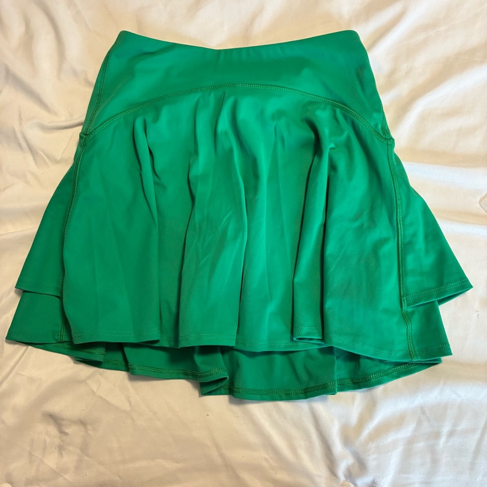 Old Navy Vibrant Green Skater Skirt